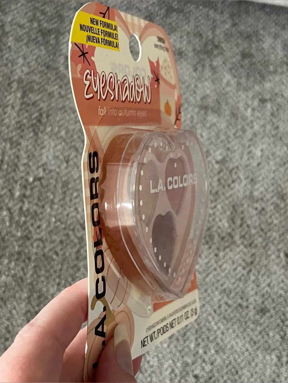 La Colors Pumpkin Spice Everything Nice Heart Eyeshadow Palette Fall Autumn